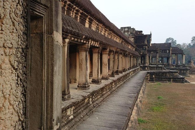 Sunrise Tour of Angkor Temples from Siem Reap - Crossing Angkor Thom to reach the Elephant Terrace