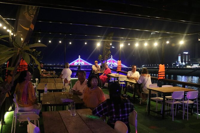 Sunset Cruise-Unlimited Beers-Sodas-BBQ buffet-Fruit platter - Boarding the Mekong Magic Cruise