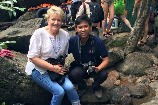 Waterfall & River of 1000 Siva Linga- Kulen Mountain Private Tour - The Phnom Kulen waterfall and time to swim